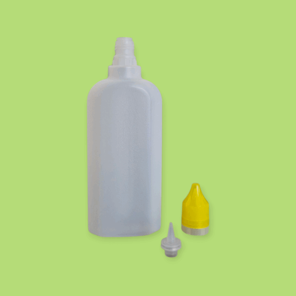 120 ml-es HDPE Ovál flakon gyerekzáras cseppkupahoz - Image 2