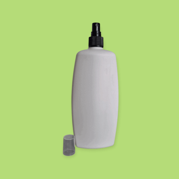 500 ml-es OVÁL Hasáb HDPE Flakon 24/410-es nyakkal - Image 4